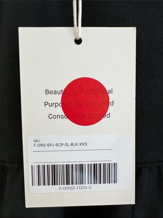 New Everlane The Supima Jersey Riviera Dress in Black Size XXS